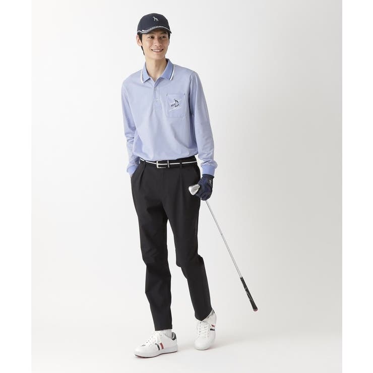 ファインストライプ長袖ポロシャツ | adabatmen | 詳細画像3 