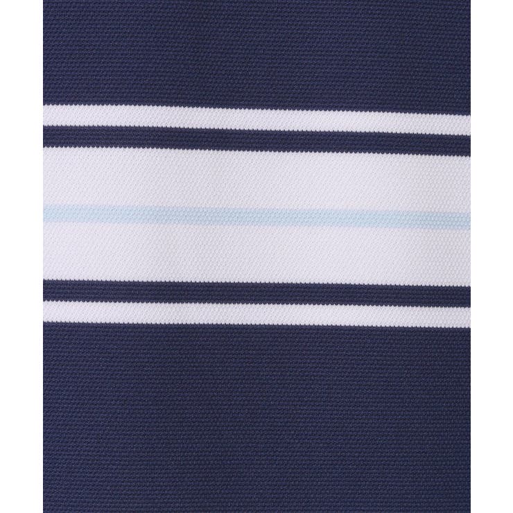 【ADABAT NAVY】UVカット ランダムボーダー半袖ポロシャツ | adabatmen | 詳細画像3 