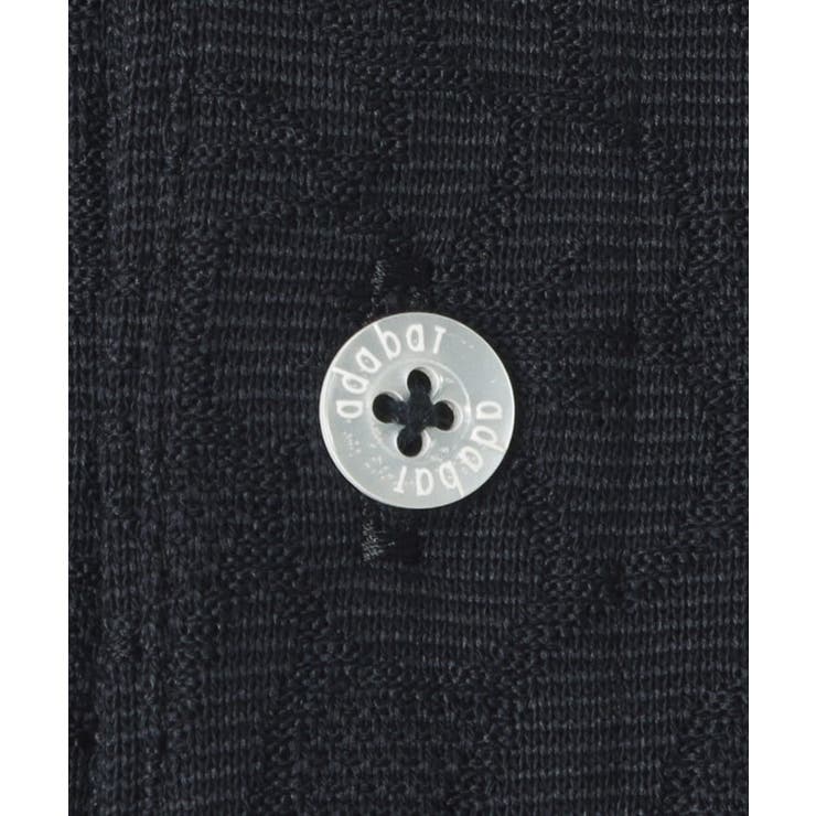 ボタニカルジャカード長袖ポロシャツ | adabatmen | 詳細画像18 