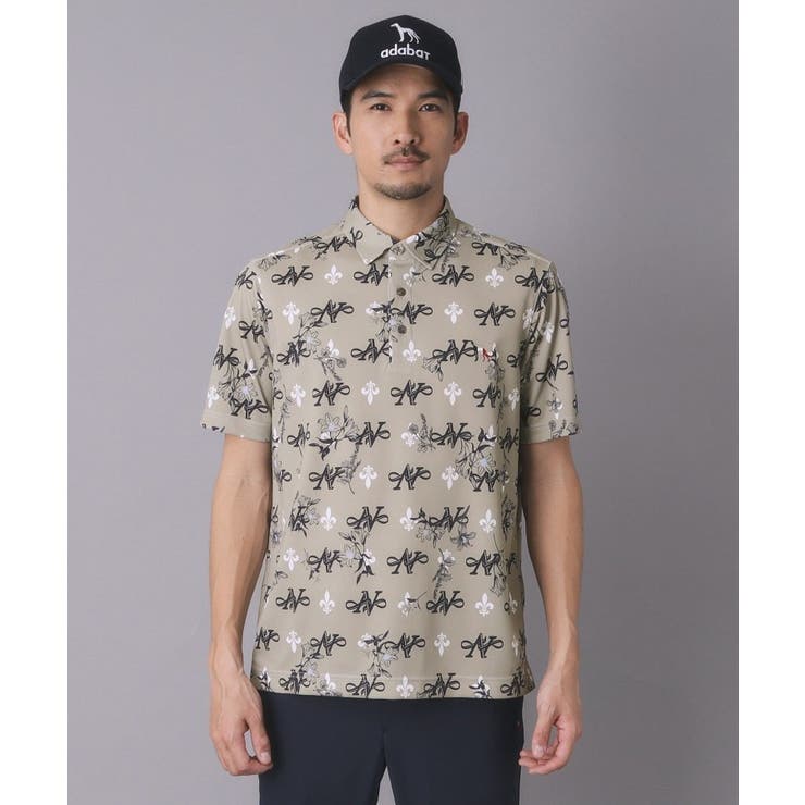 【ADABAT NAVY】シャダンロゴモノグラム半袖ポロシャツ | adabatmen | 詳細画像10 