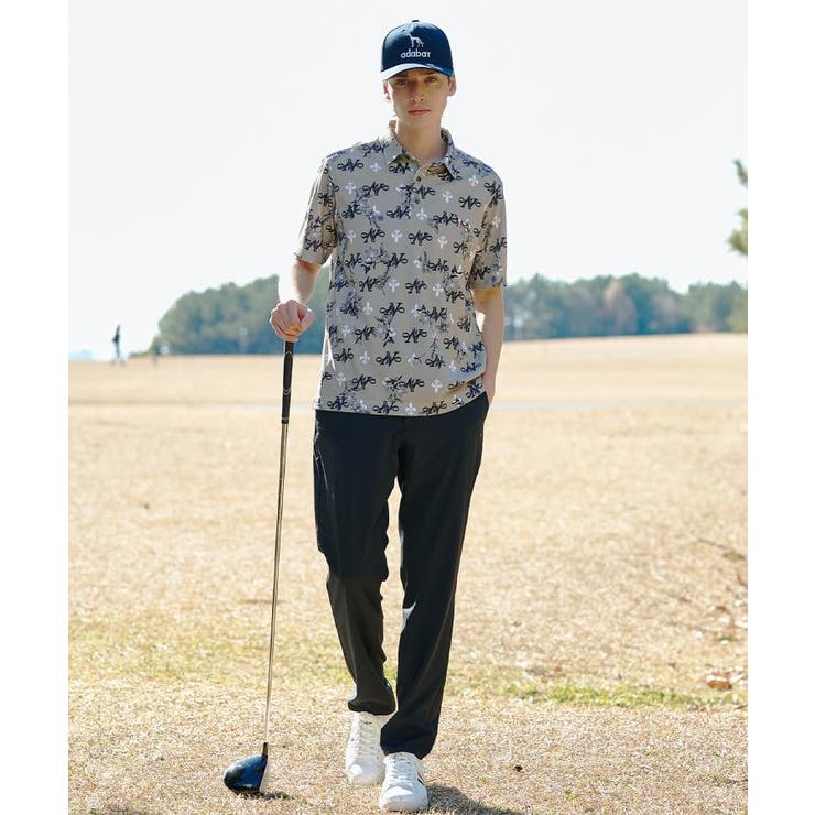 【ADABAT NAVY】シャダンロゴモノグラム半袖ポロシャツ | adabatmen | 詳細画像8 