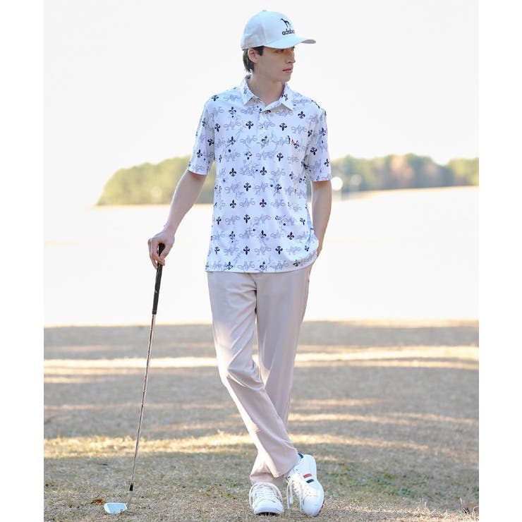 【ADABAT NAVY】シャダンロゴモノグラム半袖ポロシャツ | adabatmen | 詳細画像2 