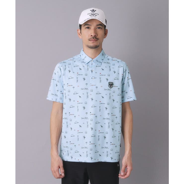 【ADABAT NAVY】カノコサマーロゴプリント半袖ポロシャツ | adabatmen | 詳細画像10 