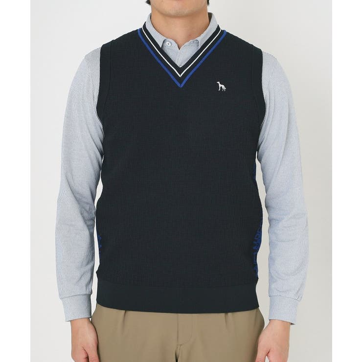 Vネックガーターニットベスト | adabatmen | 詳細画像9 