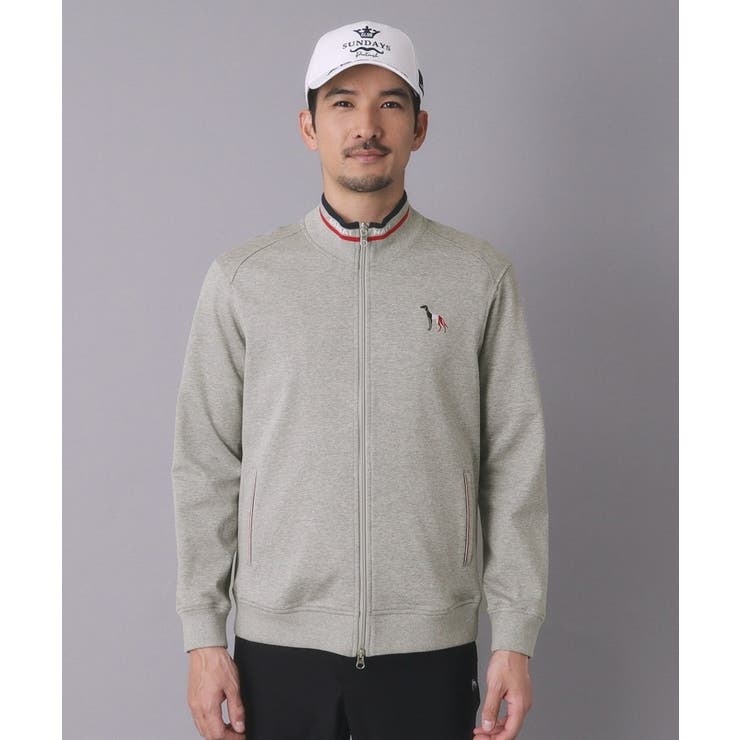 【ADABAT NAVY】メランジポンチジップブルゾン | adabatmen | 詳細画像5 