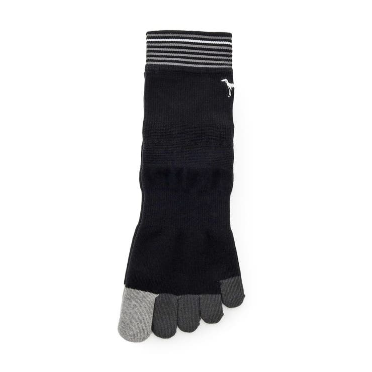 ブラック(319) | 5本指無地ショートソックス | adabatmen