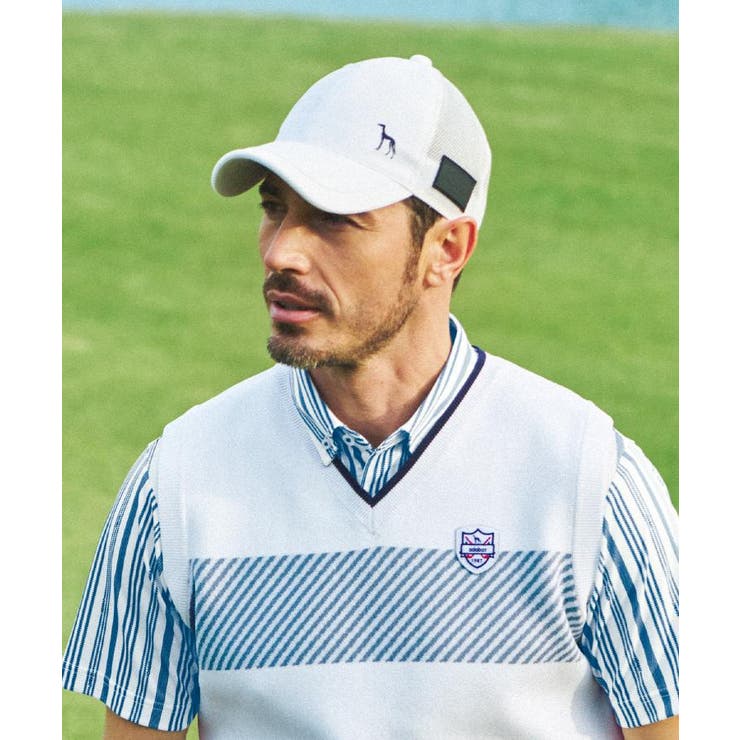 ホワイト(001) | ラウンディッシュメッシュキャップ | adabatmen