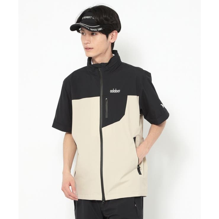 撥水加工 バイカラーレインブルゾン | adabatmen | 詳細画像2 