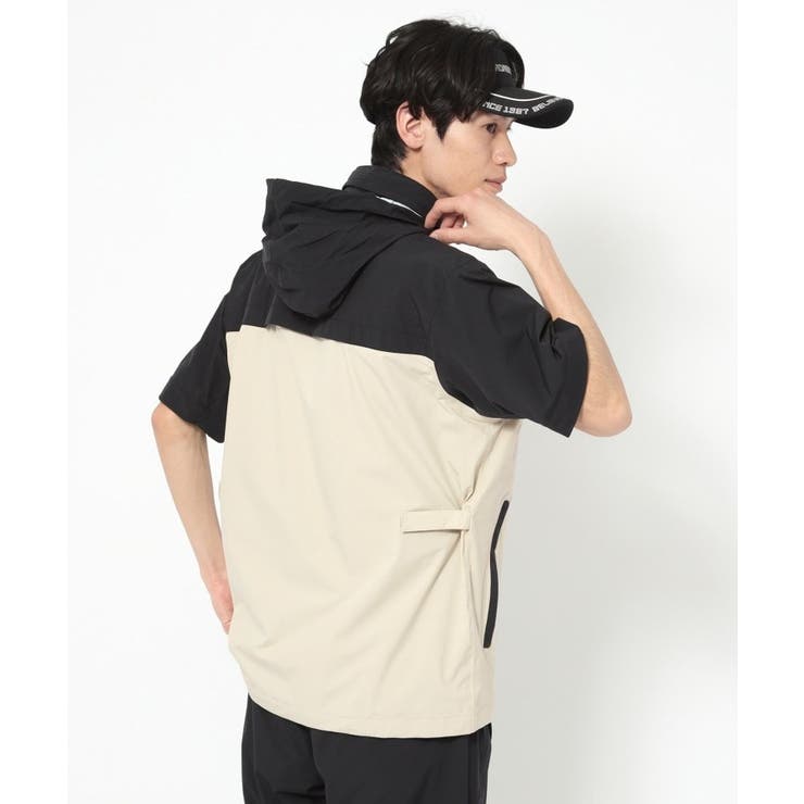 撥水加工 バイカラーレインブルゾン | adabatmen | 詳細画像3 