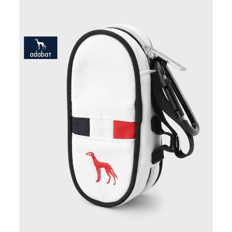 ホワイト(001) | 【新レーベル ADABAT NAVY】トリコロールジップボールケース | adabatmen