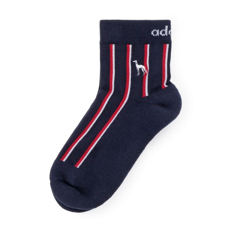 ネイビー(094) | 【新レーベル ADABAT NAVY】フルールドリスショートソックス | adabatmen