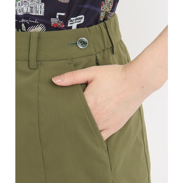 ウエストゴム サイドプリーツデザイン 台形スカート | adabat | 詳細画像15 