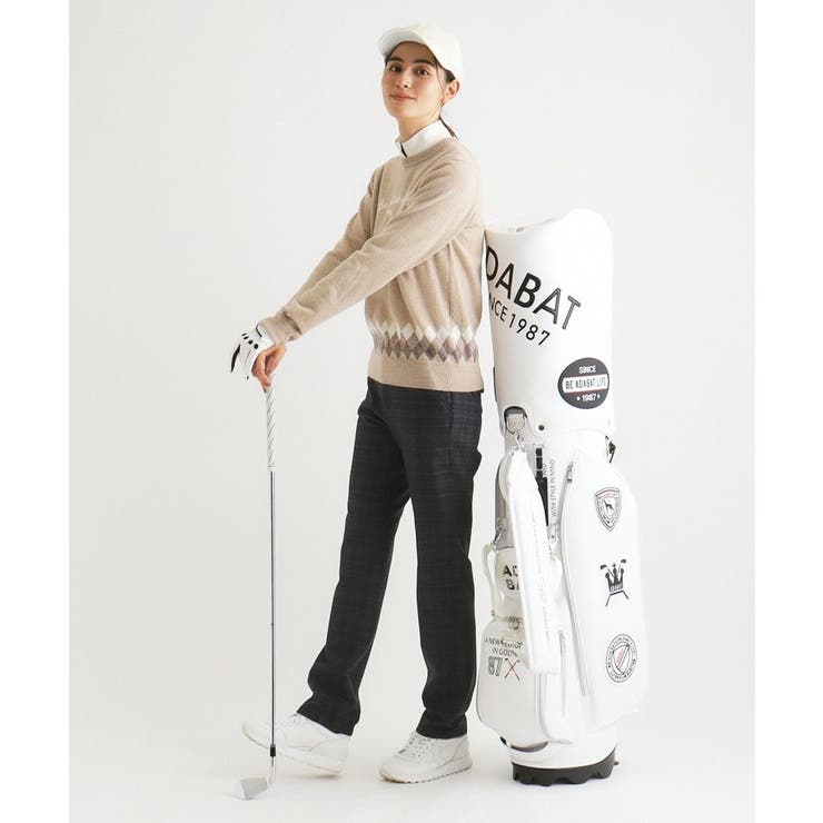 ☆新品☆adabat ゴルフウェア ロングパンツ 40 ADABAT アダバット ロングパンツ グレー系 40 ゴルフウェア