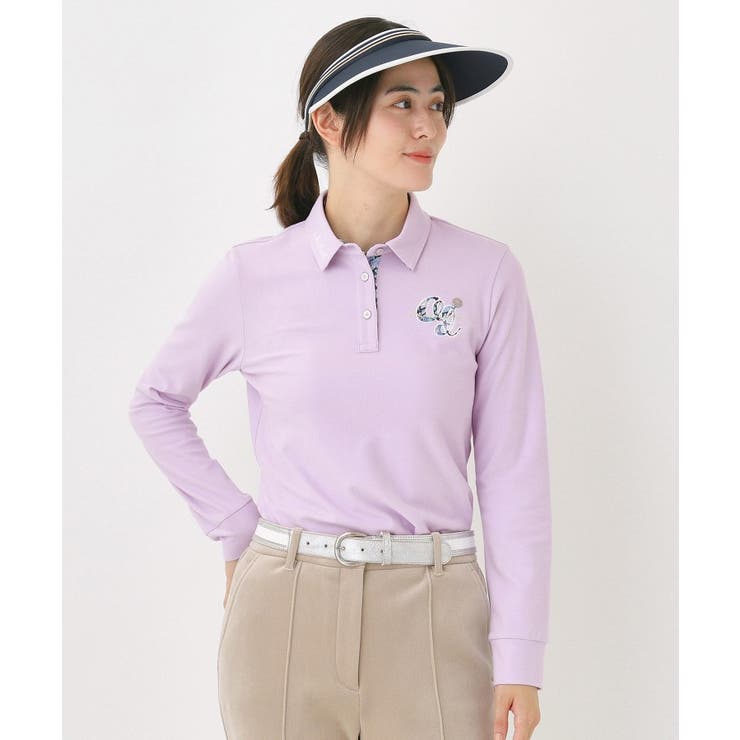 起毛ストレッチ長袖ポロシャツ | adabat | 詳細画像7 