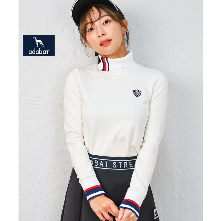 ホワイト(002) | 【新レーベル ADABAT NAVY】せとはるコラボ モックT | adabat