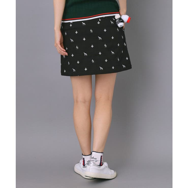 【ADABAT NAVY】エンブロイダリーモノグラムスカート | adabat | 詳細画像1 