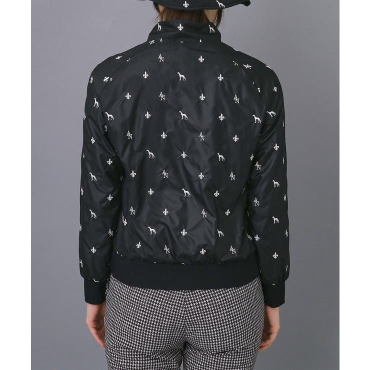 【ADABAT NAVY】エンブロイダリーモノグラムジップブルゾン | adabat | 詳細画像9 