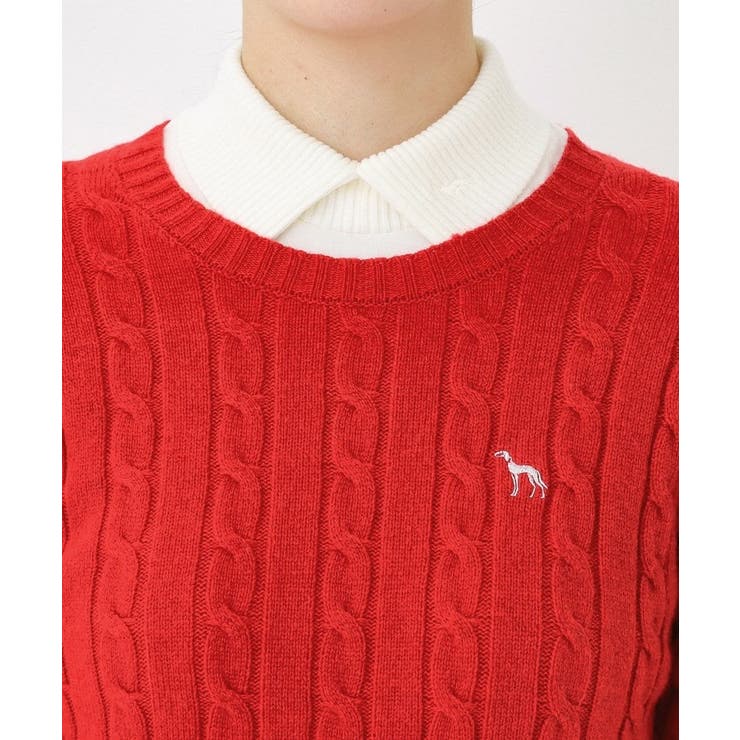 ケーブル柄クルーネックニット | adabat | 詳細画像21 