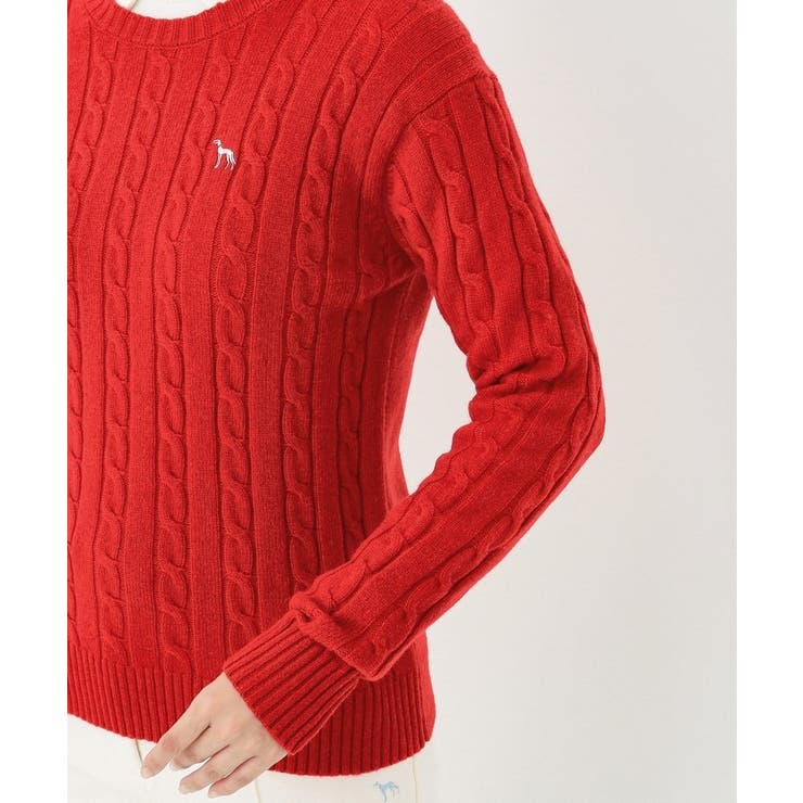 ケーブル柄クルーネックニット | adabat | 詳細画像23 