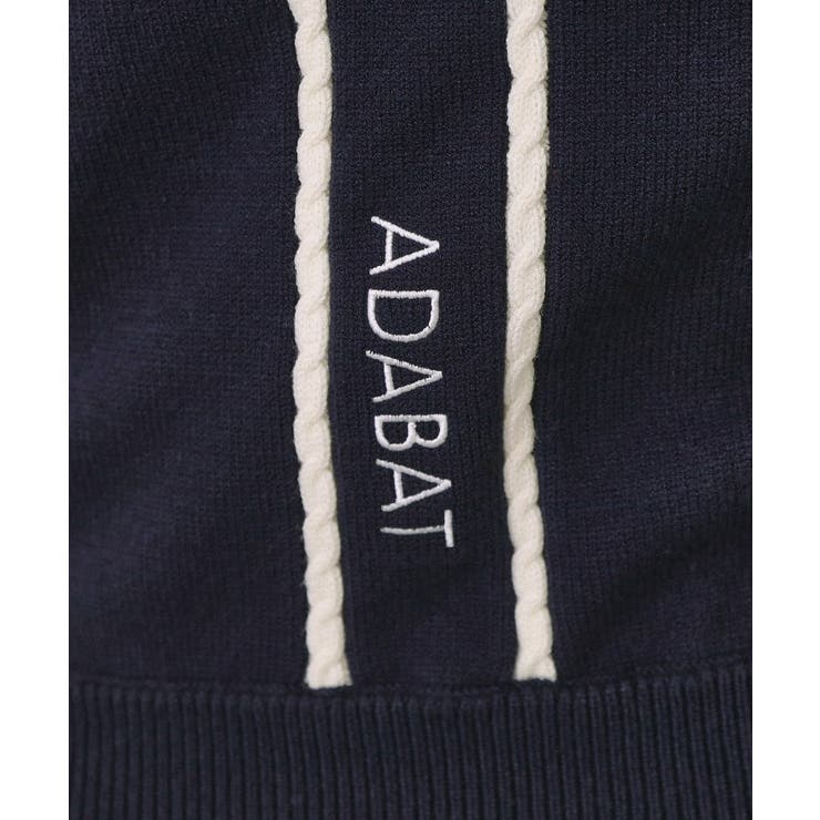【ADABAT NAVY】ハーフジップワイドカラーニット | adabat | 詳細画像8 