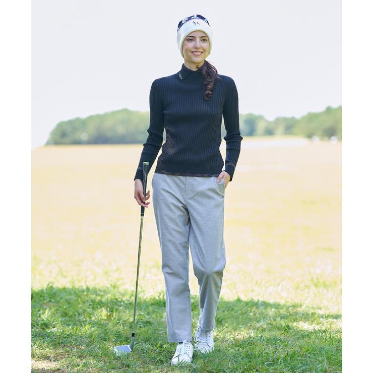 【ADABAT NAVY】ワイドリブスプリットカラーニット | adabat | 詳細画像29 