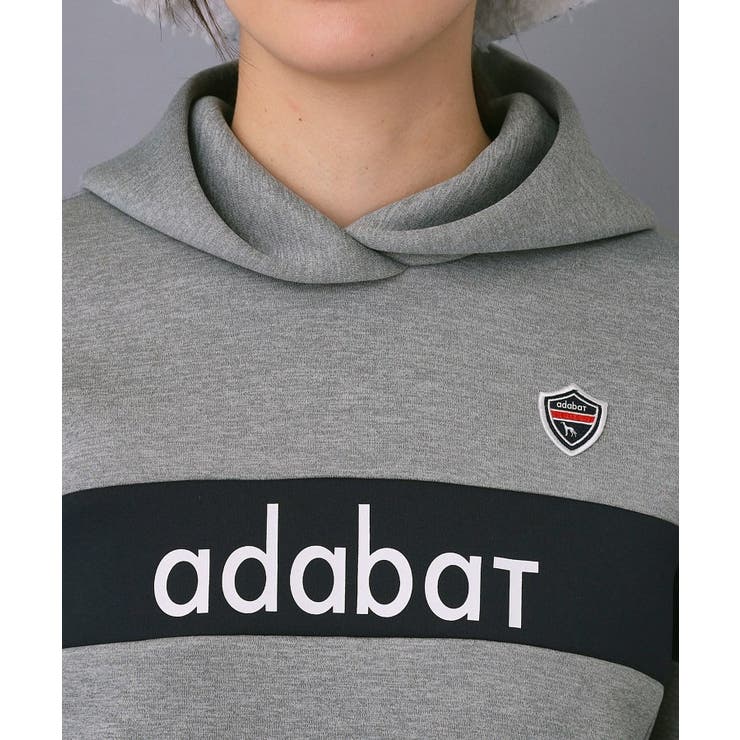 【ADABAT NAVY】ブロッキングラインロゴフーディー | adabat | 詳細画像15 