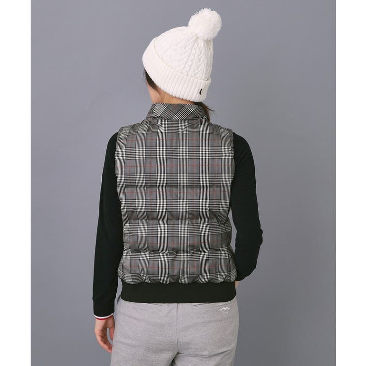 【ADABAT NAVY】【撥水】グレンチェック中綿ベスト | adabat | 詳細画像3 