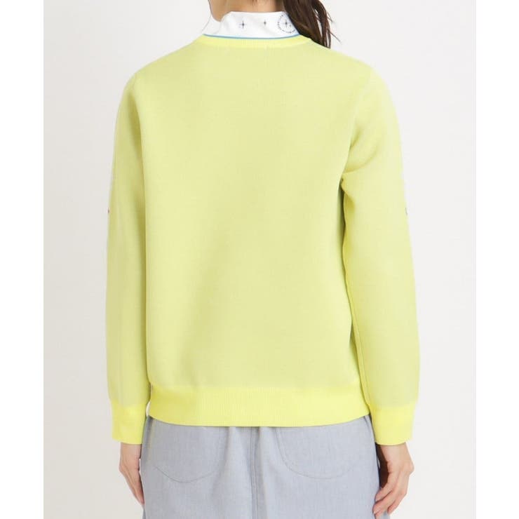 ウォッシャブル ロゴジャカードニット | adabat | 詳細画像15 