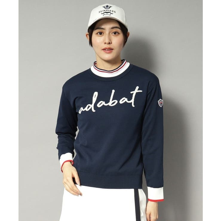 ネイビー(094) | 【新レーベル ADABAT NAVY】アダバットサインロゴニット | adabat