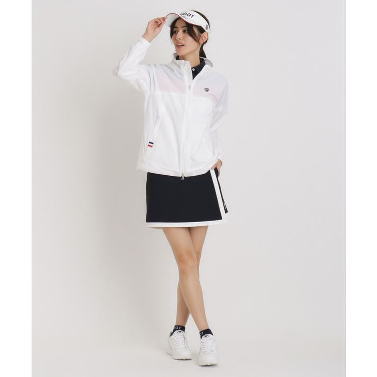 【新レーベル ADABAT NAVY】撥水加工 Aラインライトブルゾン | adabat | 詳細画像3 