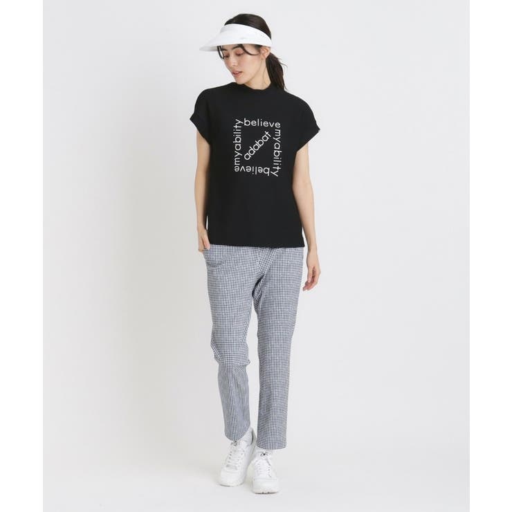 adabat / アダバット ドライワッフルモックネックT ドライワッフルモックネックT[品番：WRDW0214178]｜adabat