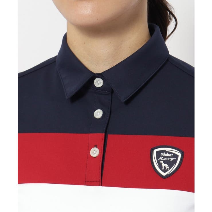 UVカット 吸水速乾 カラーブロックポロシャツ | adabat | 詳細画像12