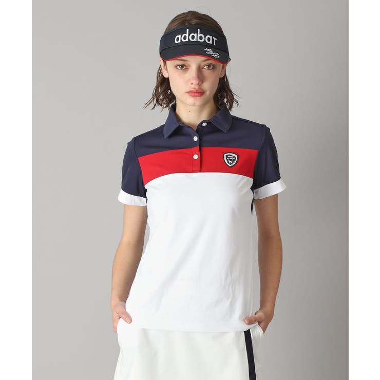 UVカット 吸水速乾 カラーブロックポロシャツ | adabat | 詳細画像24