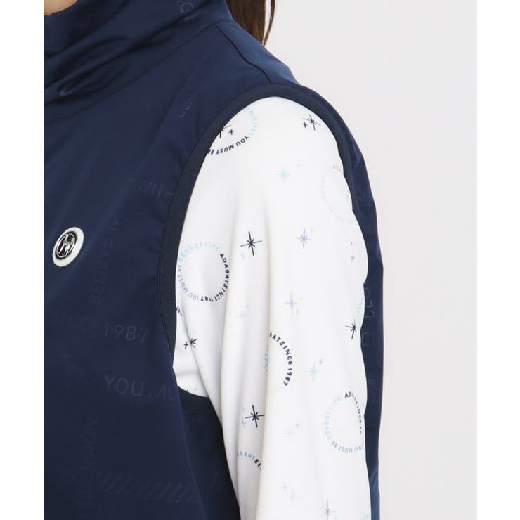 撥水加工 ロゴチェックジップアップベスト | adabat | 詳細画像14 