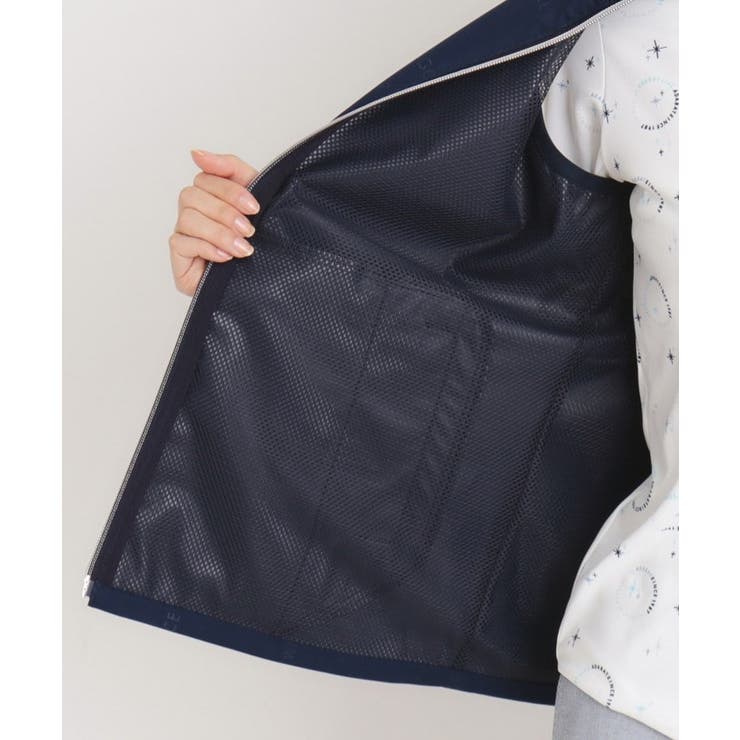 撥水加工 ロゴチェックジップアップベスト | adabat | 詳細画像17 