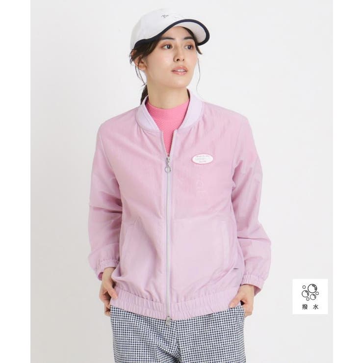 ライトピンク(070) | 撥水加工 シアーワッシャーブルゾン | adabat