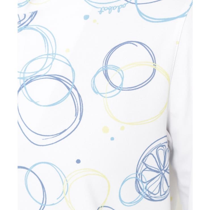 UVカット/吸水速乾 バブルプリントハーフジッププルオーバー | adabat | 詳細画像5 