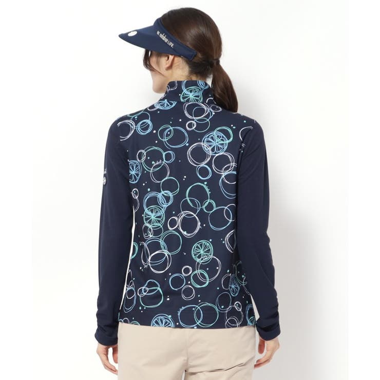 UVカット/吸水速乾 バブルプリントハーフジッププルオーバー | adabat | 詳細画像6 