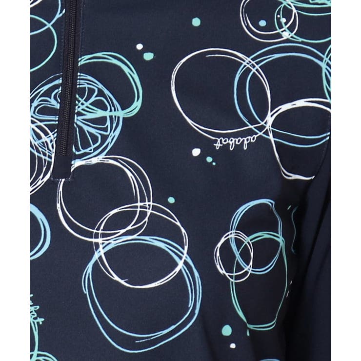 UVカット/吸水速乾 バブルプリントハーフジッププルオーバー | adabat | 詳細画像9 