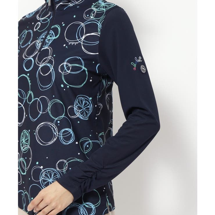 UVカット/吸水速乾 バブルプリントハーフジッププルオーバー | adabat | 詳細画像14 