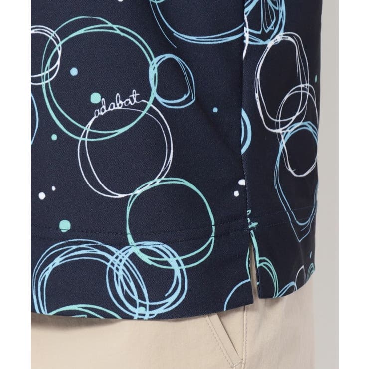 UVカット/吸水速乾 バブルプリントハーフジッププルオーバー | adabat | 詳細画像15 