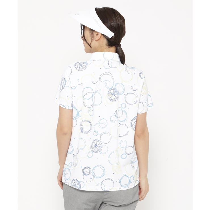 UVカット/吸水速乾 バブルプリントドライポロシャツ | adabat | 詳細画像2 