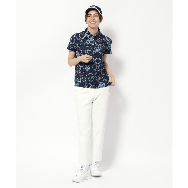 UVカット/吸水速乾 バブルプリントドライポロシャツ | adabat | 詳細画像7 