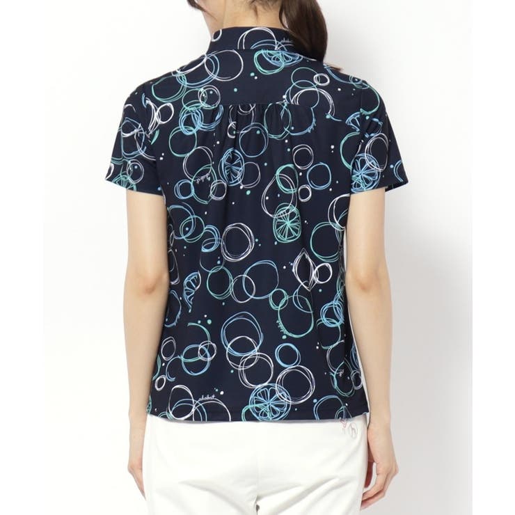 UVカット/吸水速乾 バブルプリントドライポロシャツ | adabat | 詳細画像12 