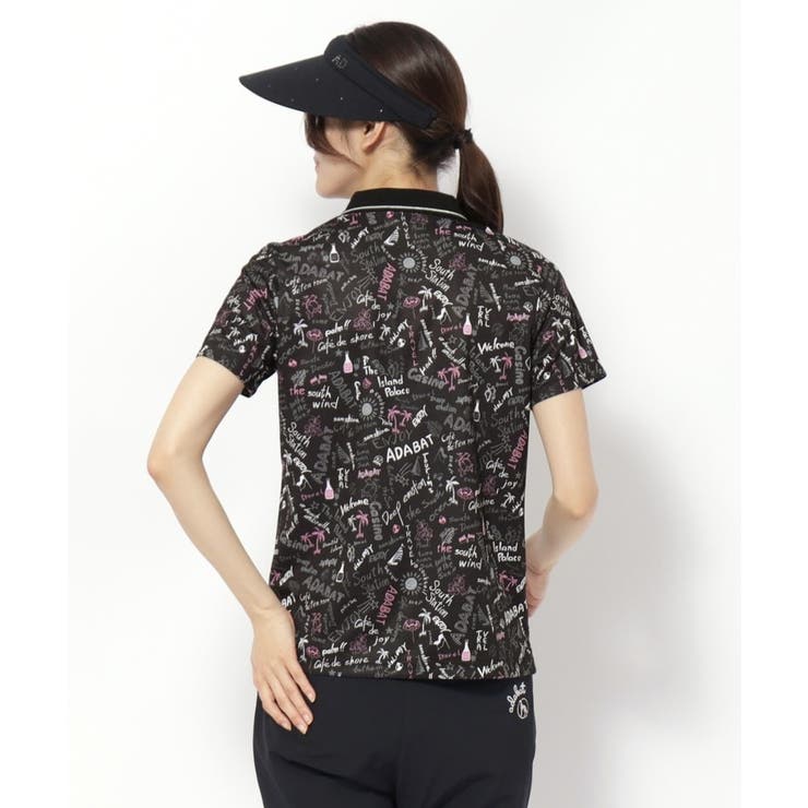 UVカット/吸水速乾 クールコアサマープリントポロシャツ | adabat | 詳細画像2 