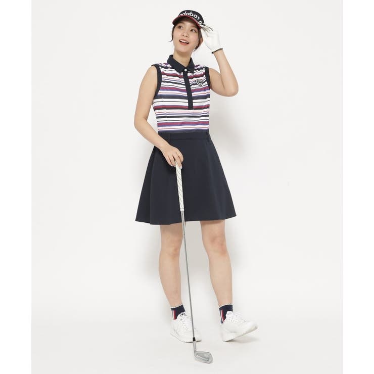 吸水速乾 接触冷感 ボーダーコンビワンピース | adabat | 詳細画像12 