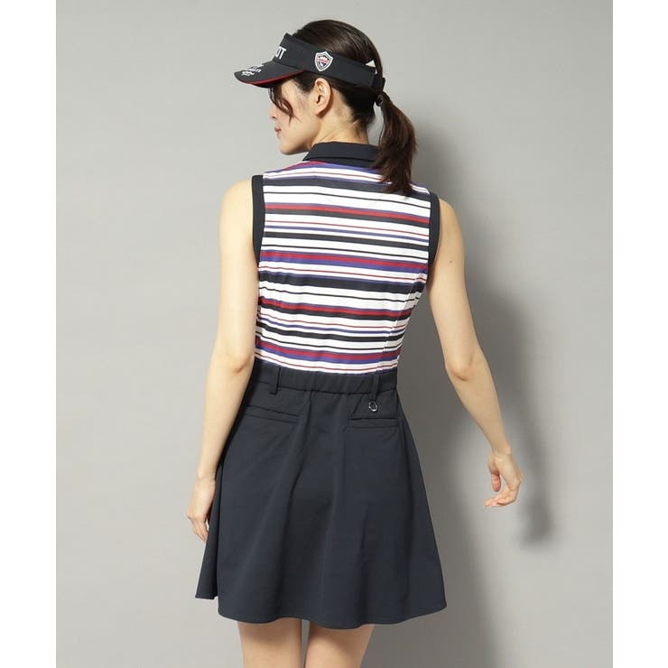 吸水速乾 接触冷感 ボーダーコンビワンピース | adabat | 詳細画像9 
