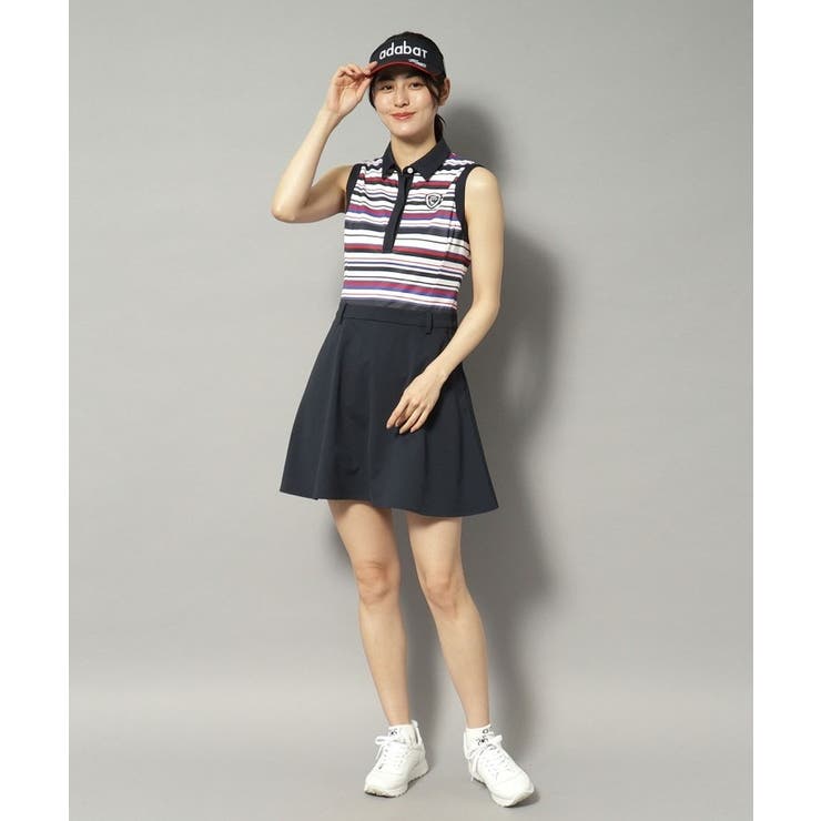 吸水速乾 接触冷感 ボーダーコンビワンピース | adabat | 詳細画像13 