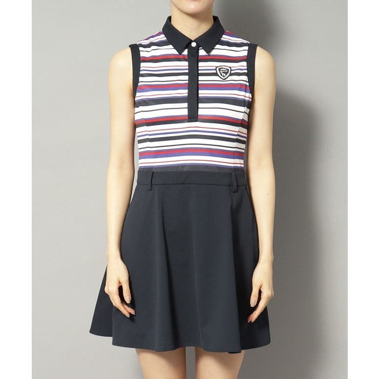 吸水速乾 接触冷感 ボーダーコンビワンピース | adabat | 詳細画像16 