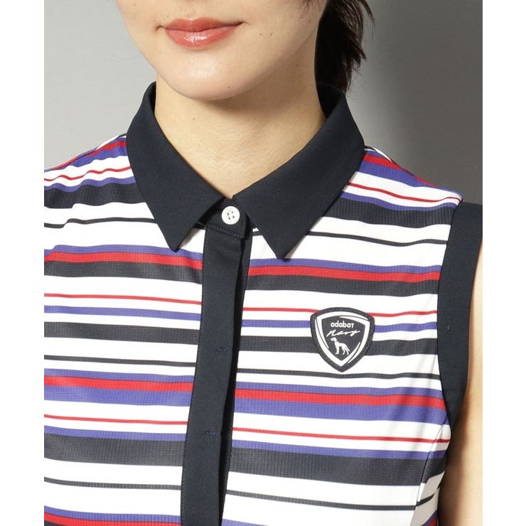 吸水速乾 接触冷感 ボーダーコンビワンピース | adabat | 詳細画像18 